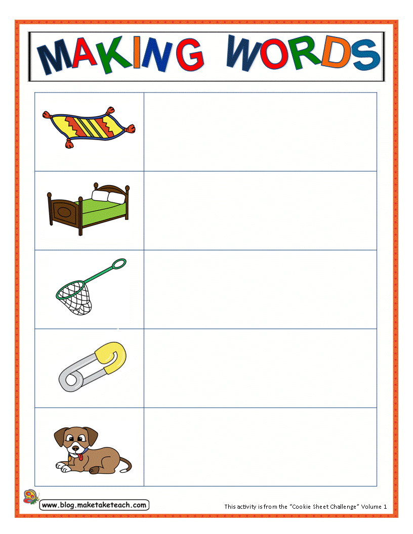 sheet words word sight sheet cookie making printed activities the cookie challenge  words activities