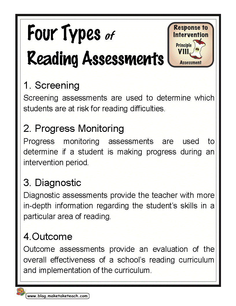 Assessments For Reading