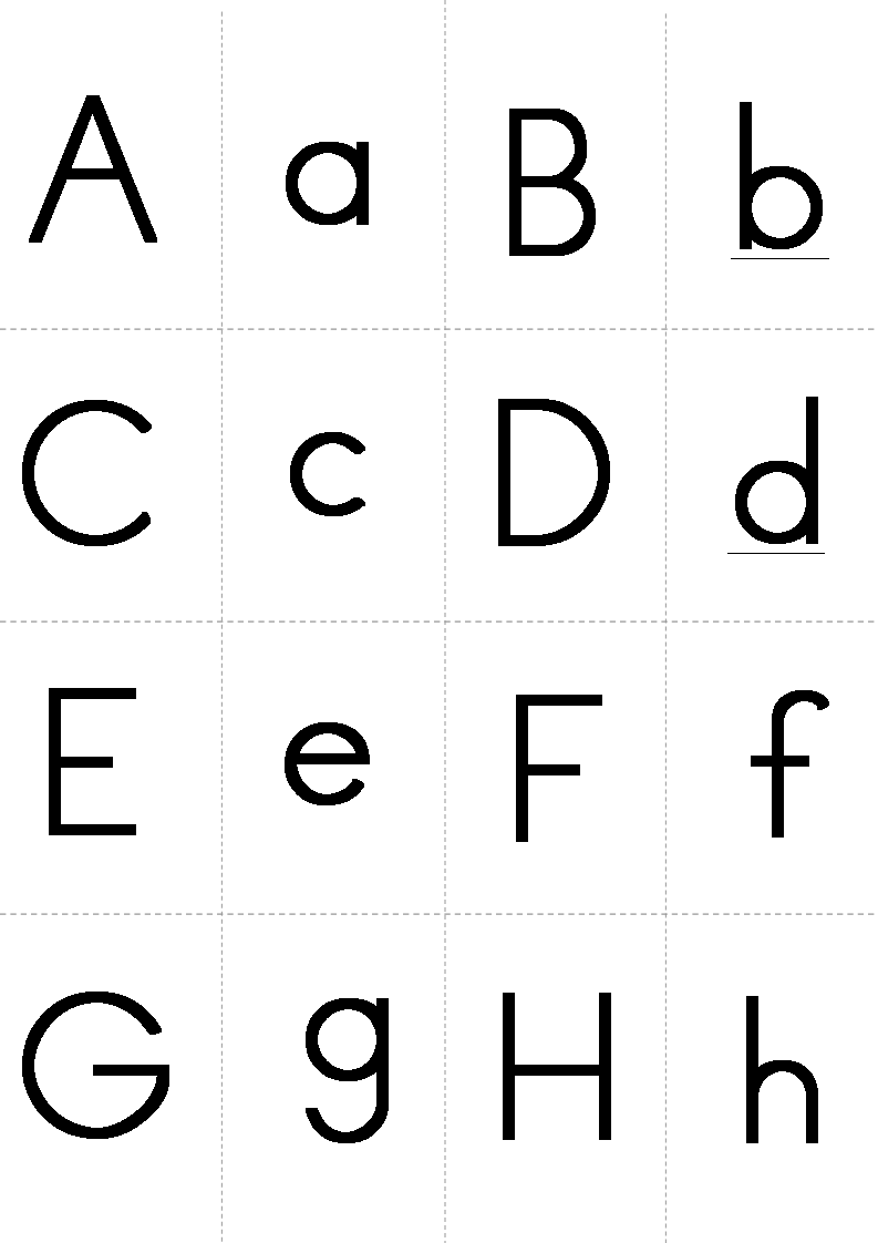 Alphabet Stencil Letters
