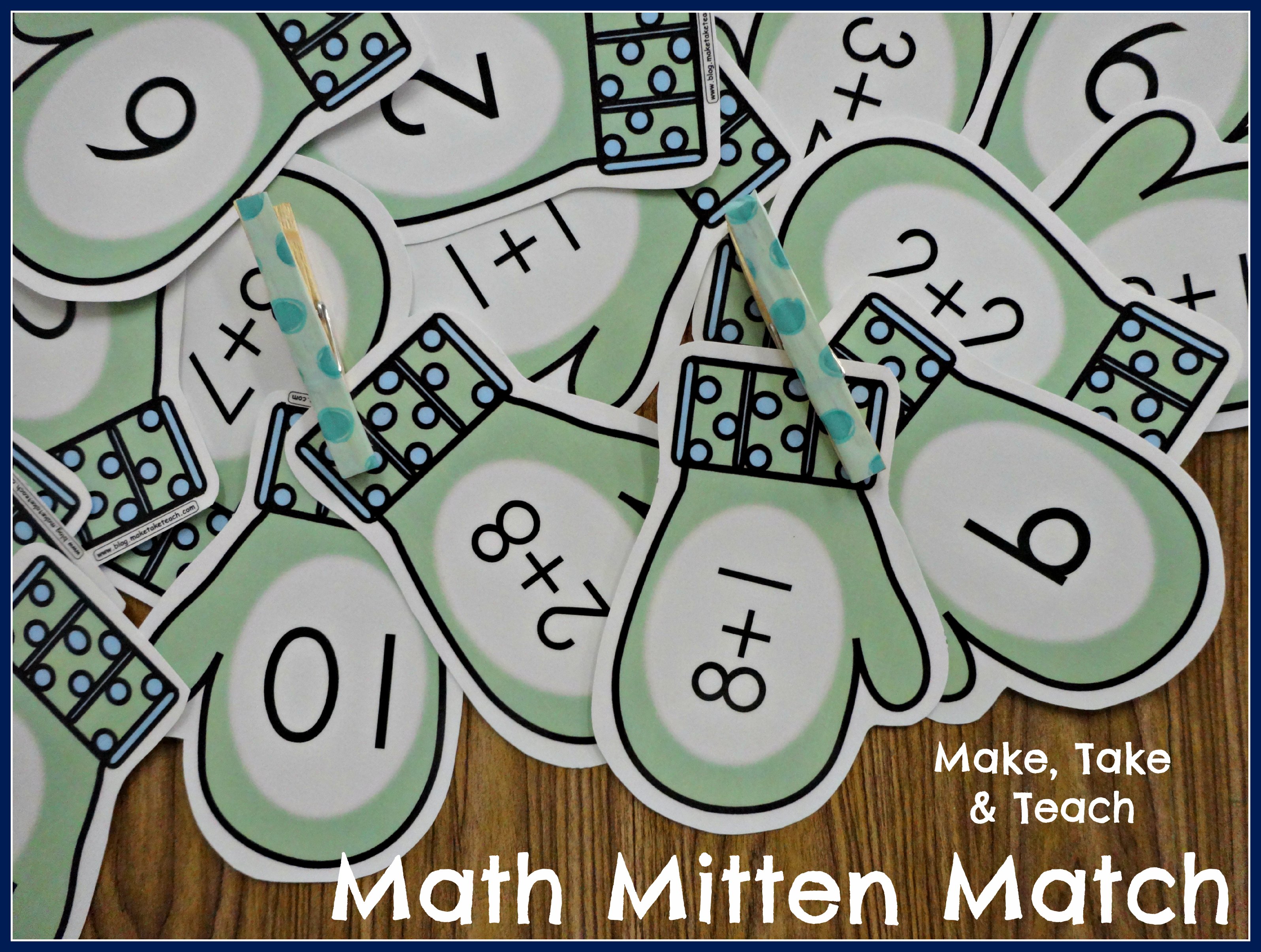 Mitten Math Freebie Make Take Teach