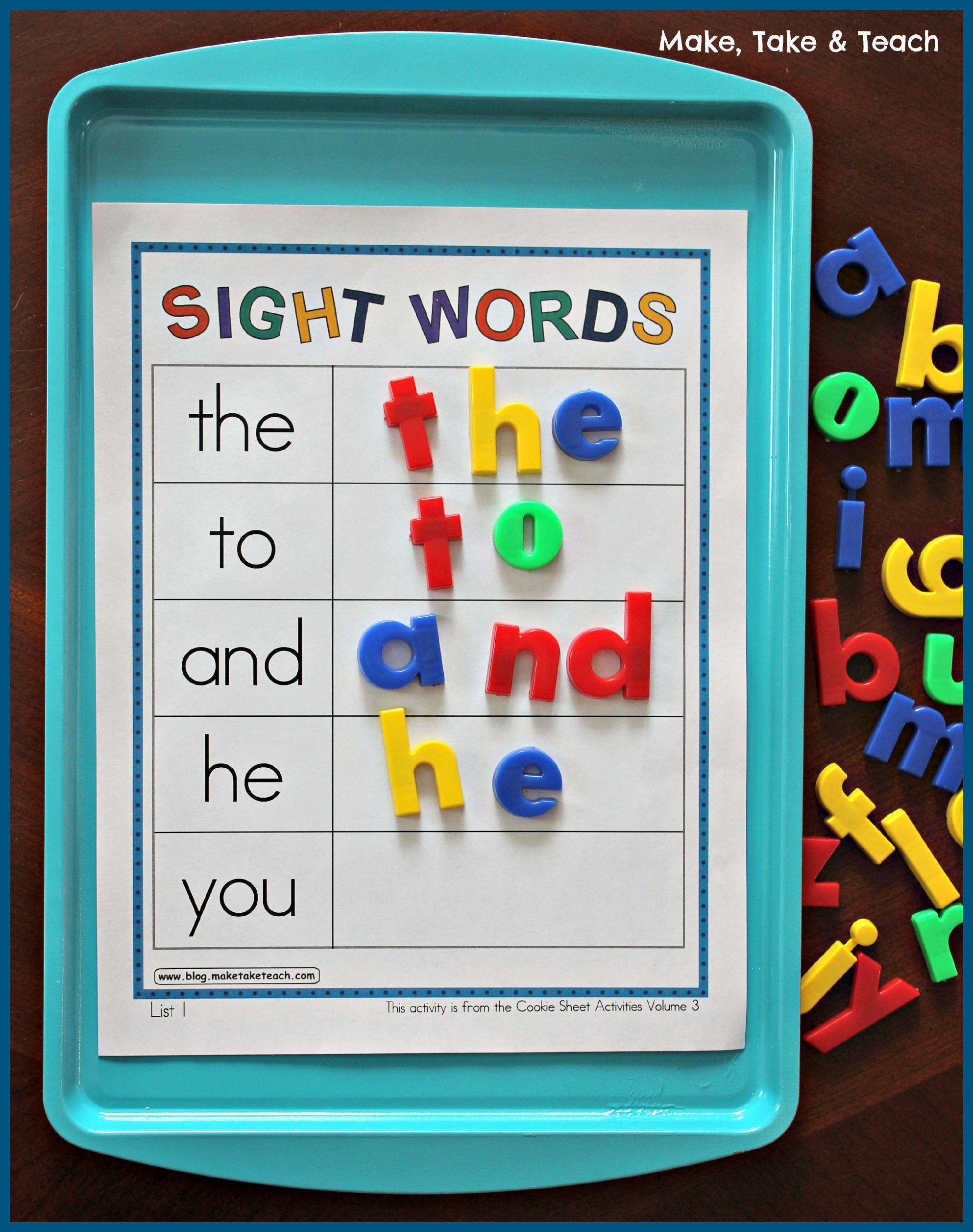 Cookie Sheet Bundle For Sight Words Blends Digraphs And Word Families 