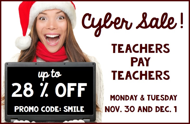 Cyber Sale! Teachers Pay Teachers is Having a Sale! - Make Take & Teach