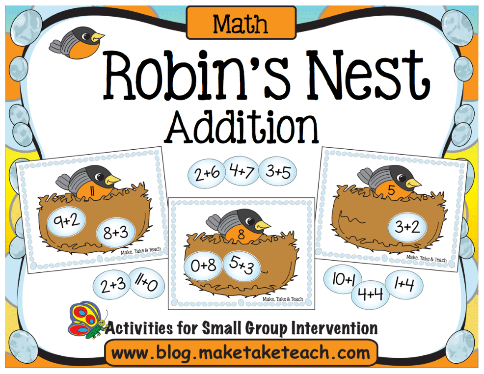 Robin Addition Math Activity 
