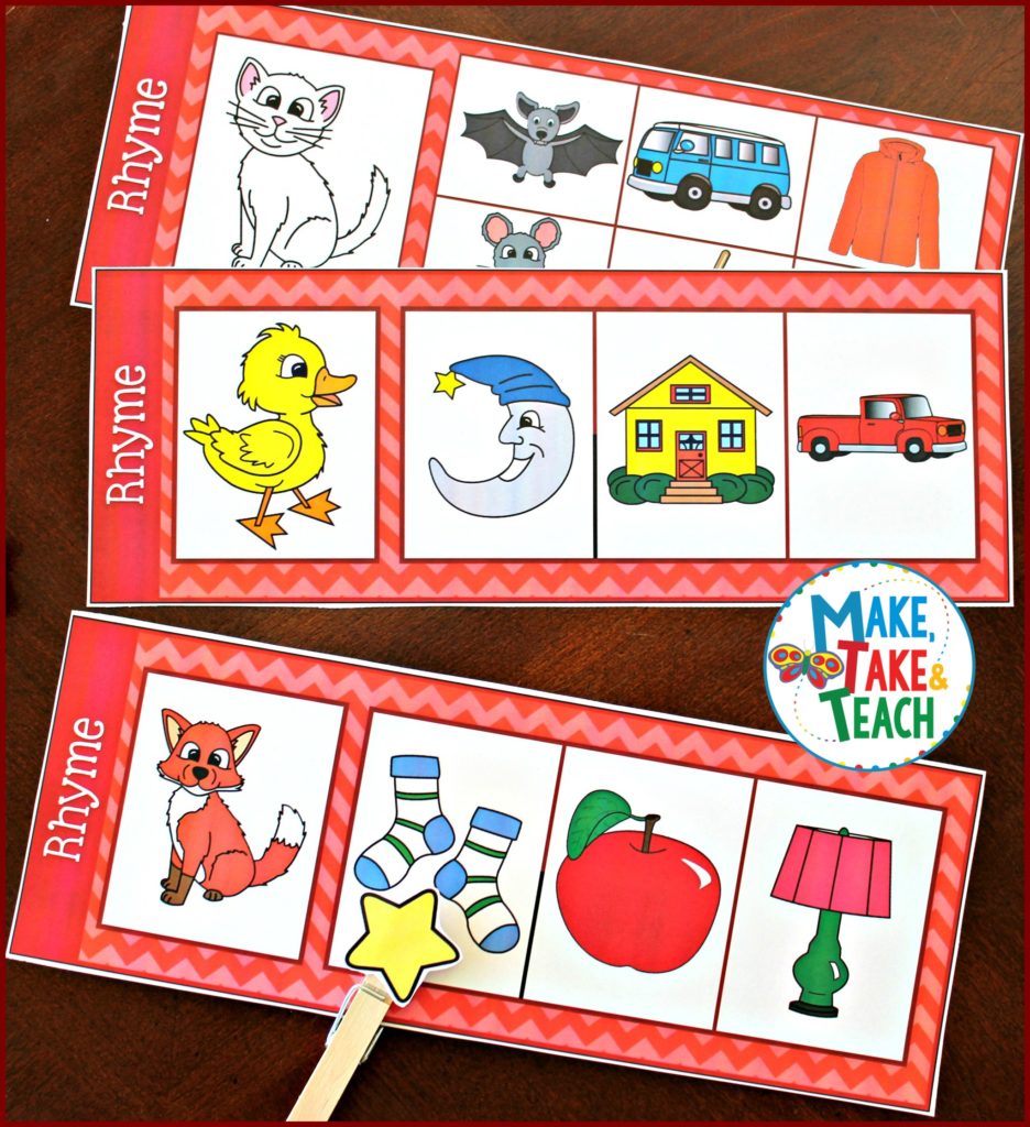 Fun Activity For Learning And Practicing Rhyme Make Take Teach