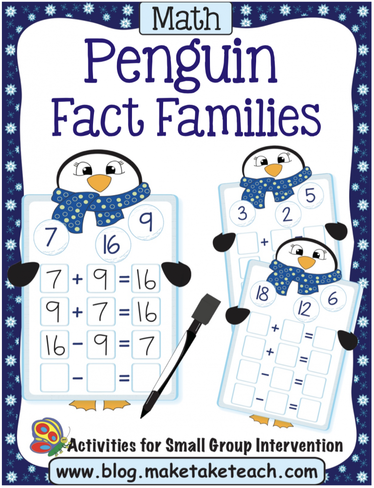 Winter Themed Addition Games And Activities Make Take Teach