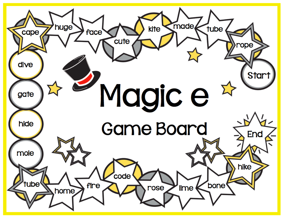 Magic E List Of Words