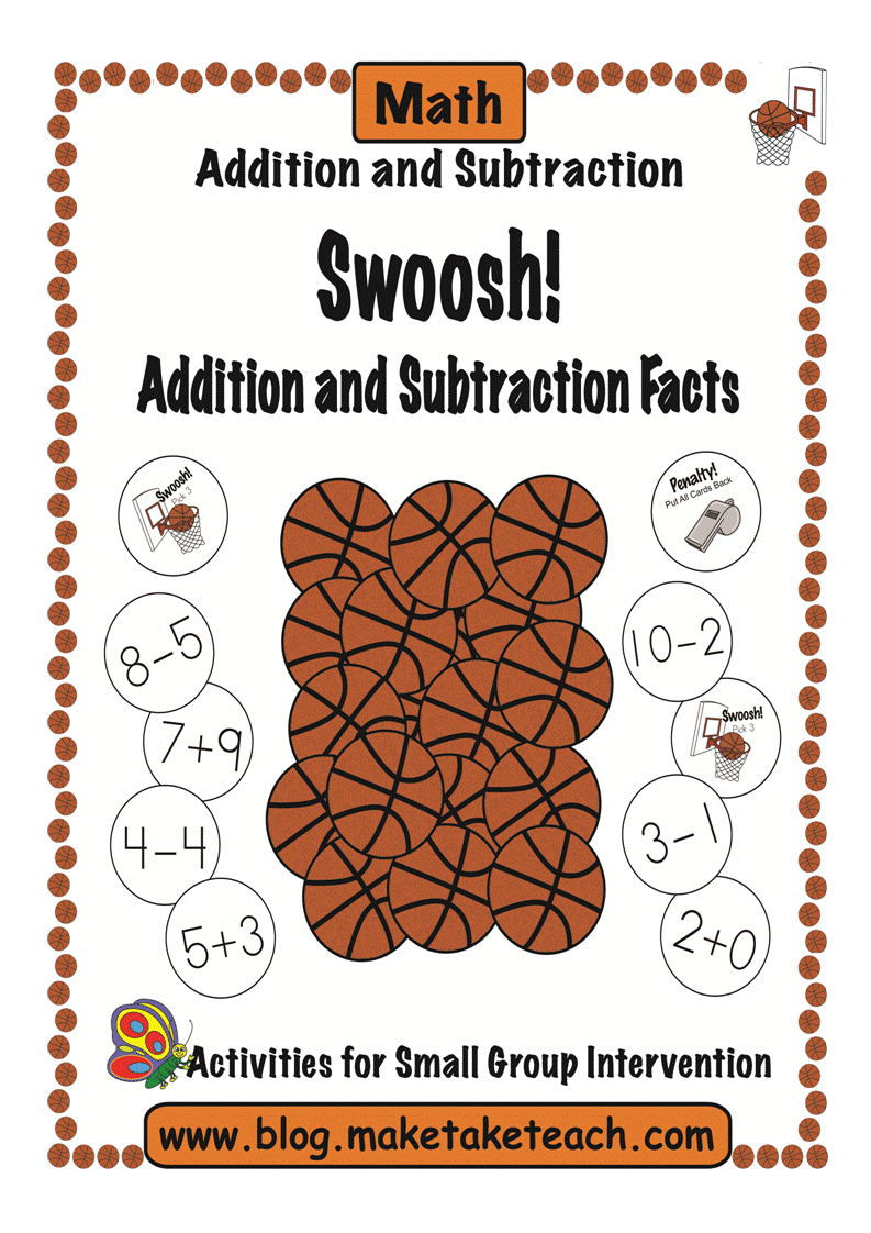 Basketball Addition and Subtraction Gameprev