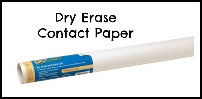 Dry Erase Contact paper