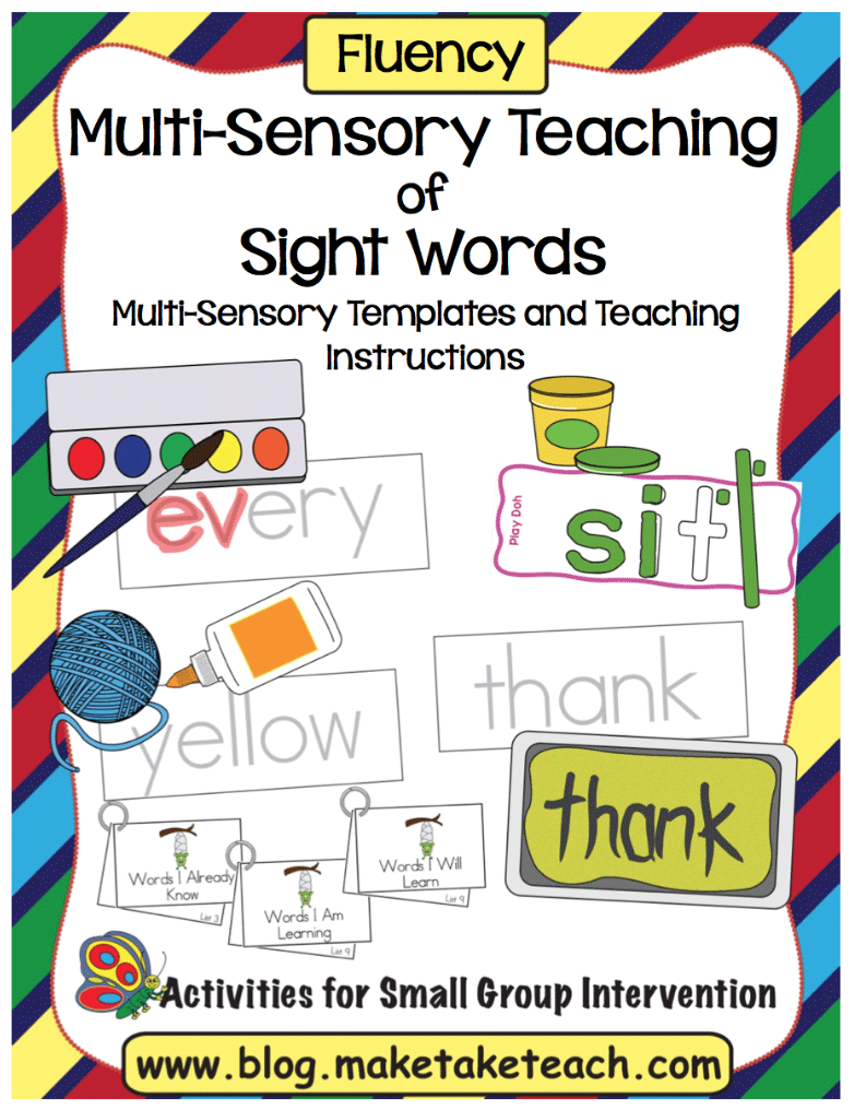 Multi-Sensory Activity for Teaching Letters and Sight Words - Make Take