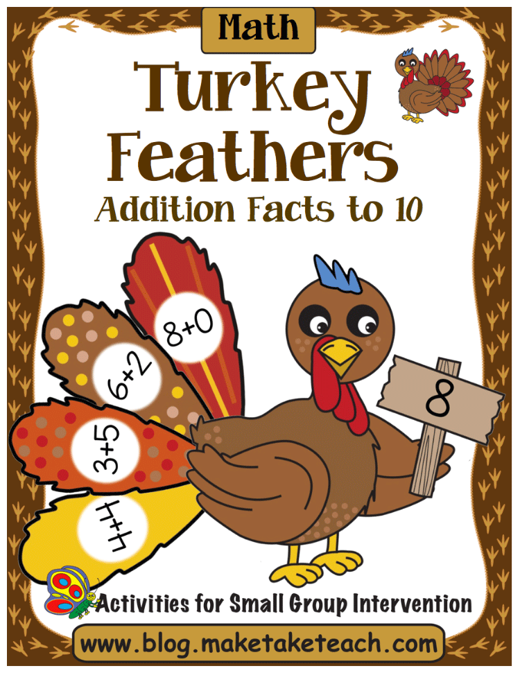Thanksgiving Turkey Activities Math Freebie