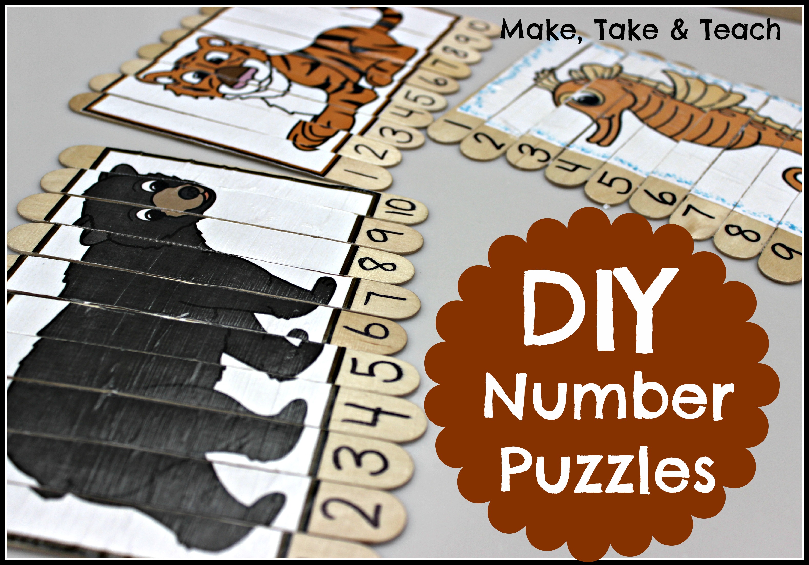 DIY Number Puzzles - Make Take & Teach