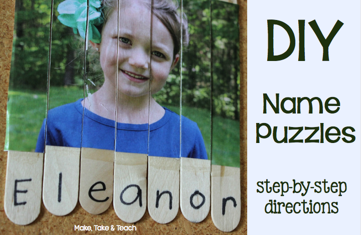 D.I.Y. Name Puzzles - Make Take & Teach