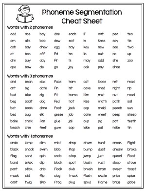 Tools for Teaching Phoneme Segmentation - Make Take & Teach