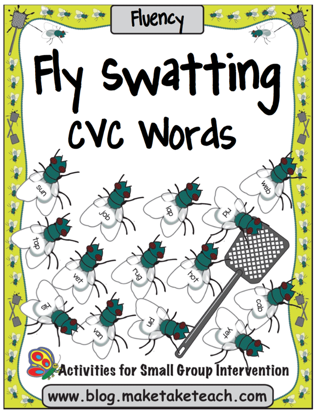 CVC word game fly swat
