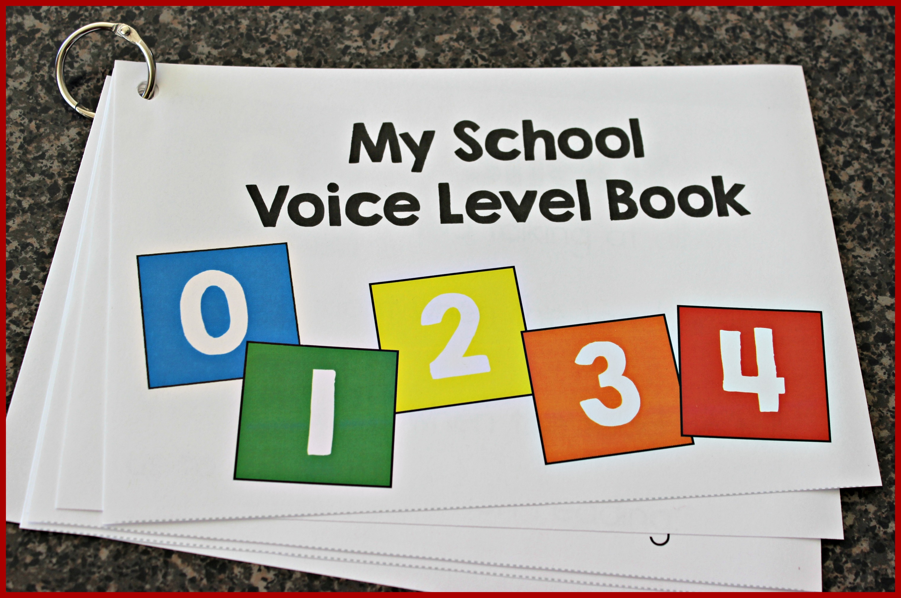 Voice Level Chart FREEBIE! Make Take & Teach