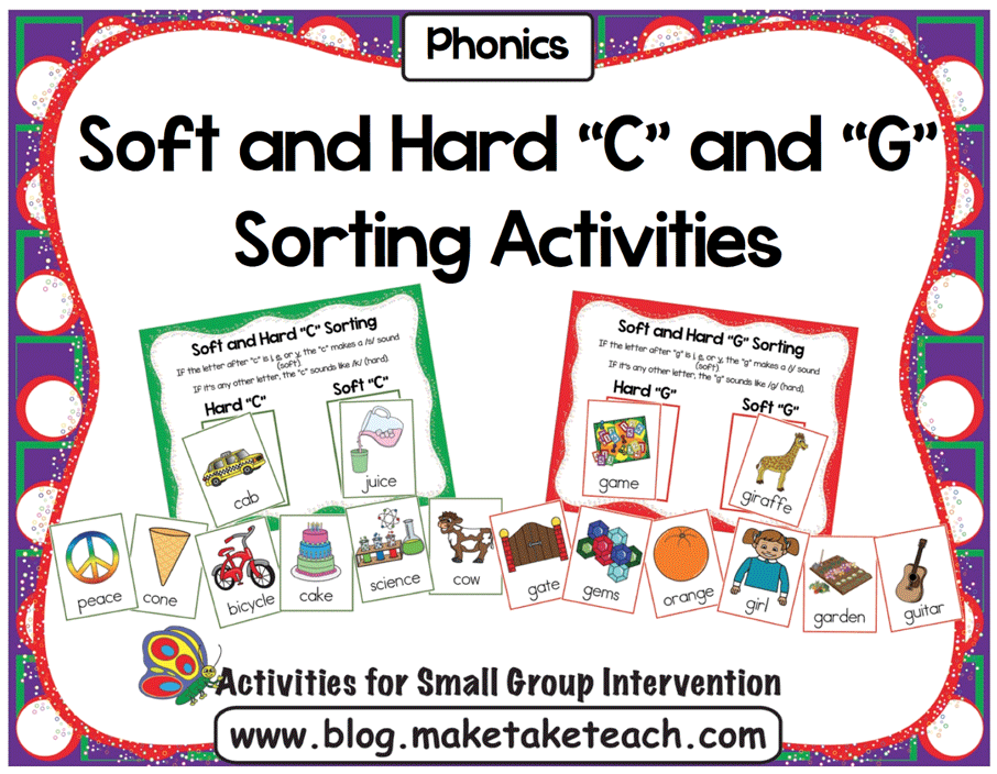 Hard and Soft C and G printable activities