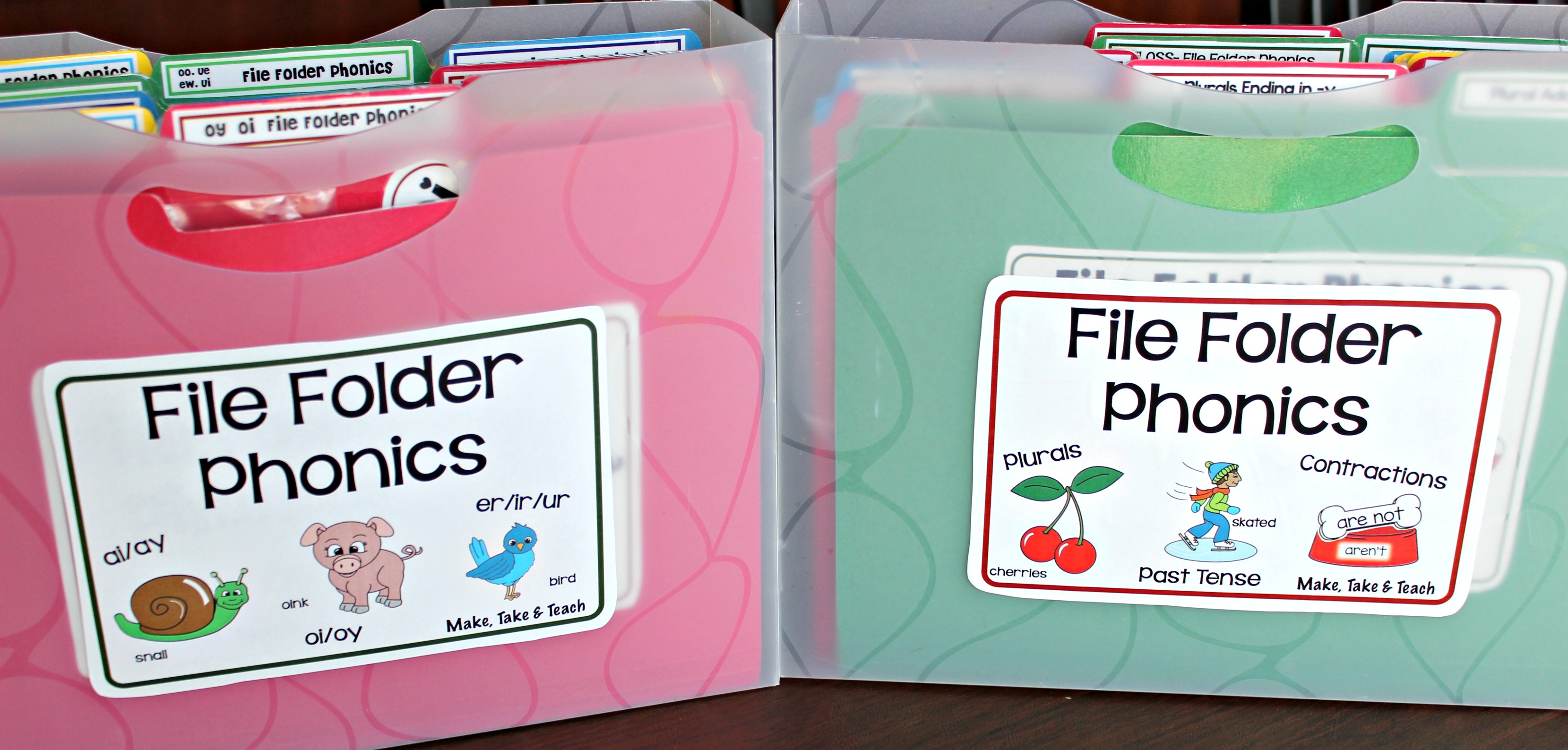 File Folder Games Teaching Phonics! - Make Take & Teach