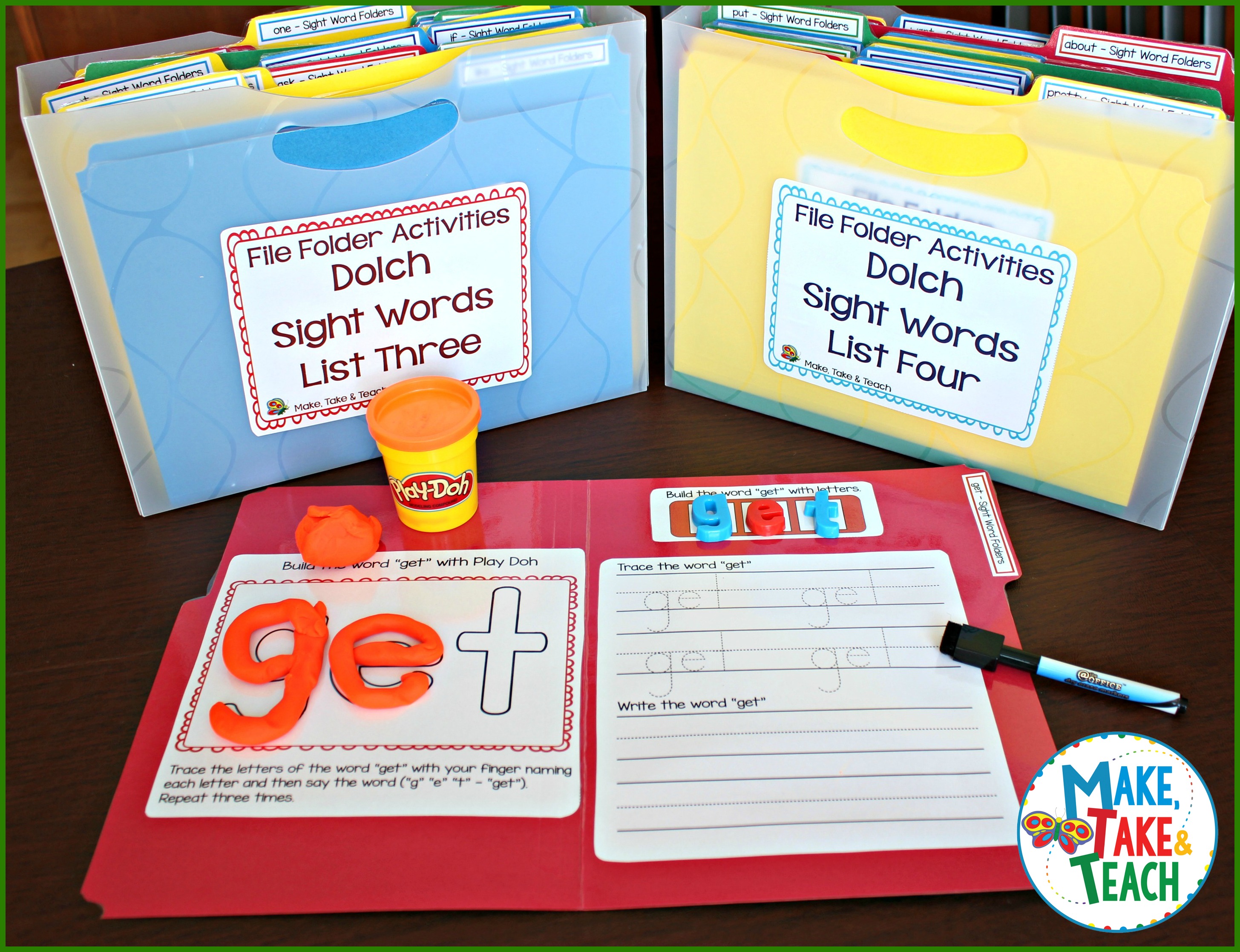 File Folder Sight Word Activities Make Take Teach