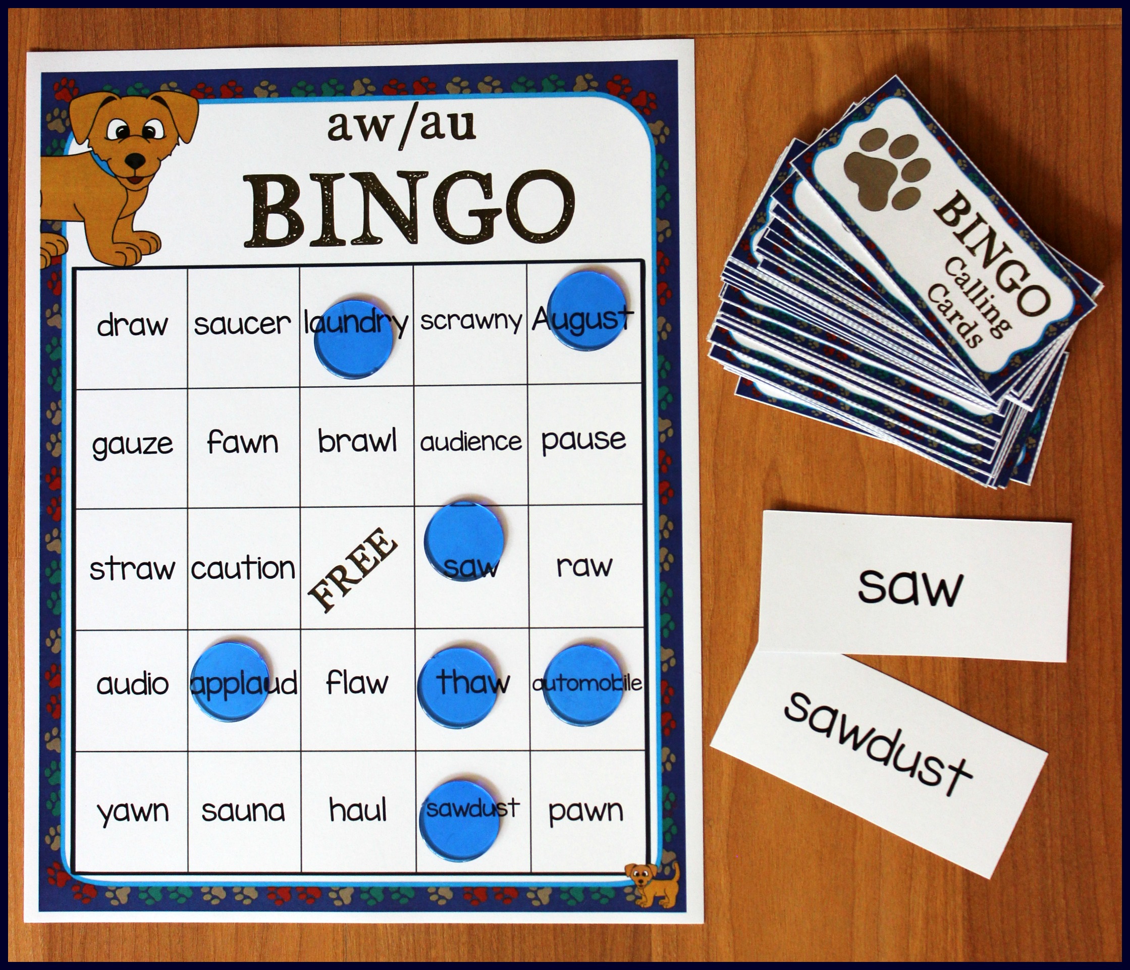 Activities For Teaching The Au aw Digraphs Make Take Teach