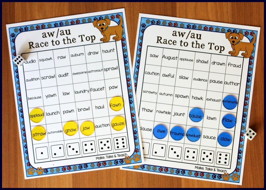 Activities for Teaching the au/aw Digraphs - Make Take & Teach