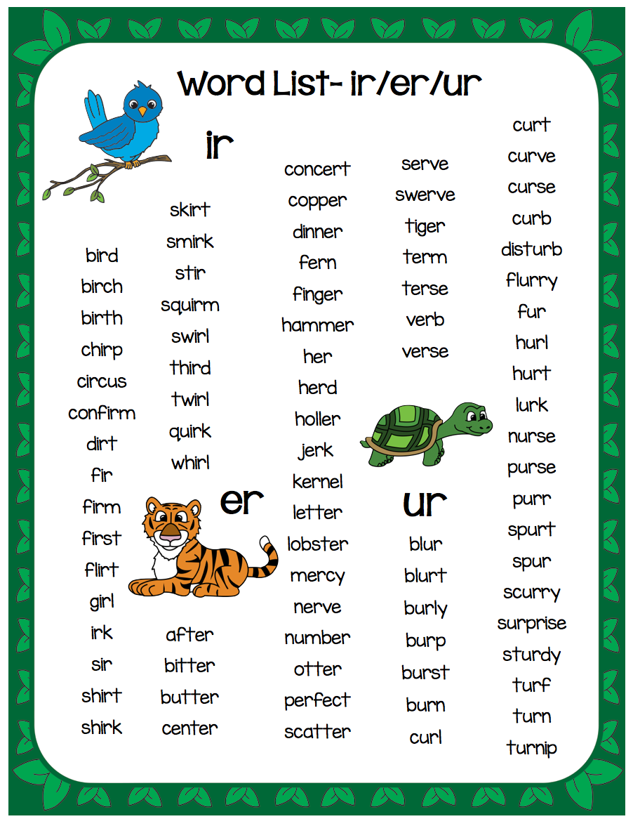 r-controlled-vowels-ur-worksheets