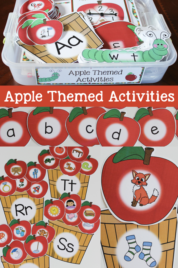 apple themed alphabet activities