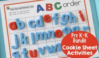 Cookie Sheet Printable Alphabet Learning Activities
