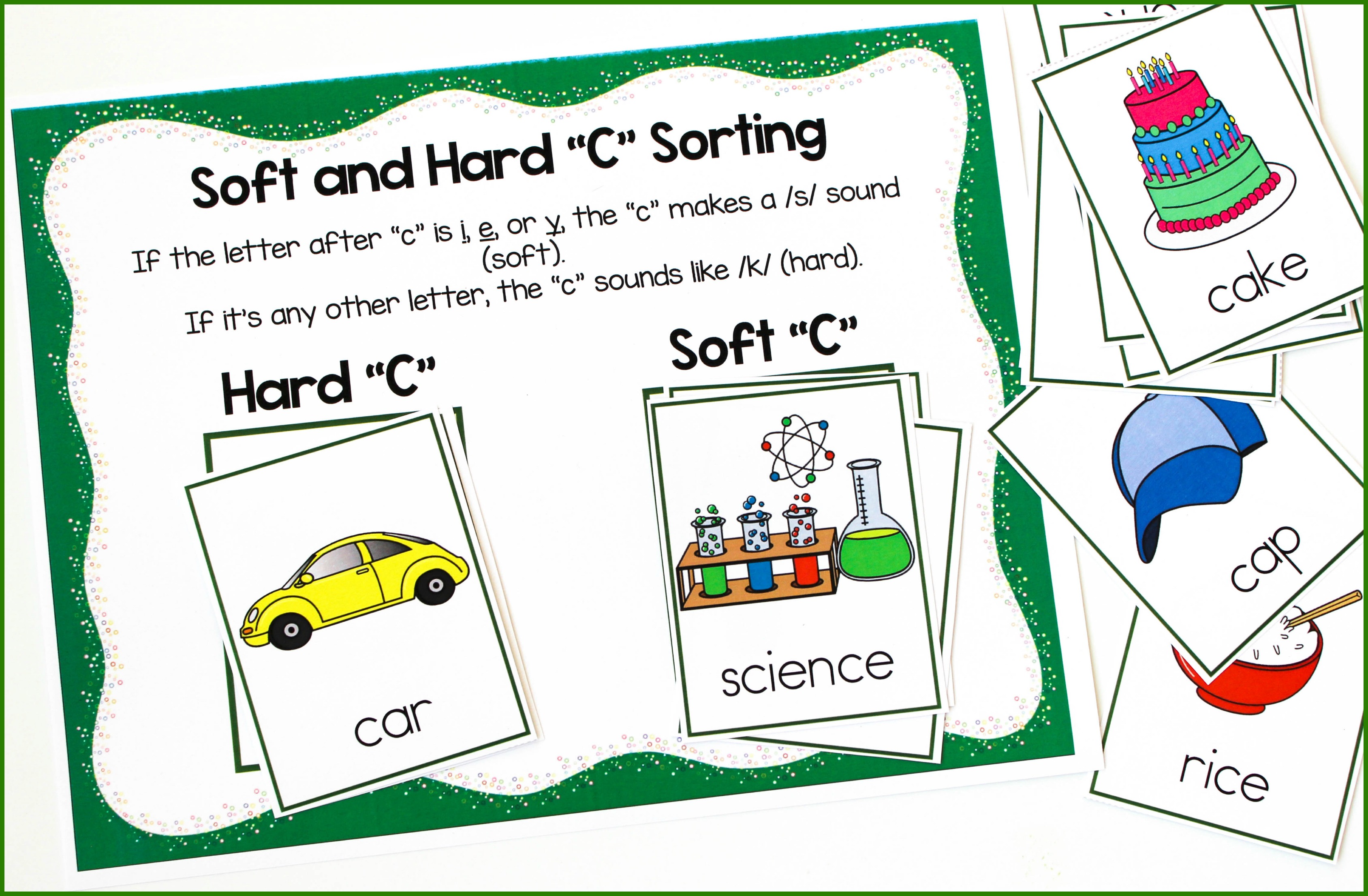 Hard and soft c sorting activities