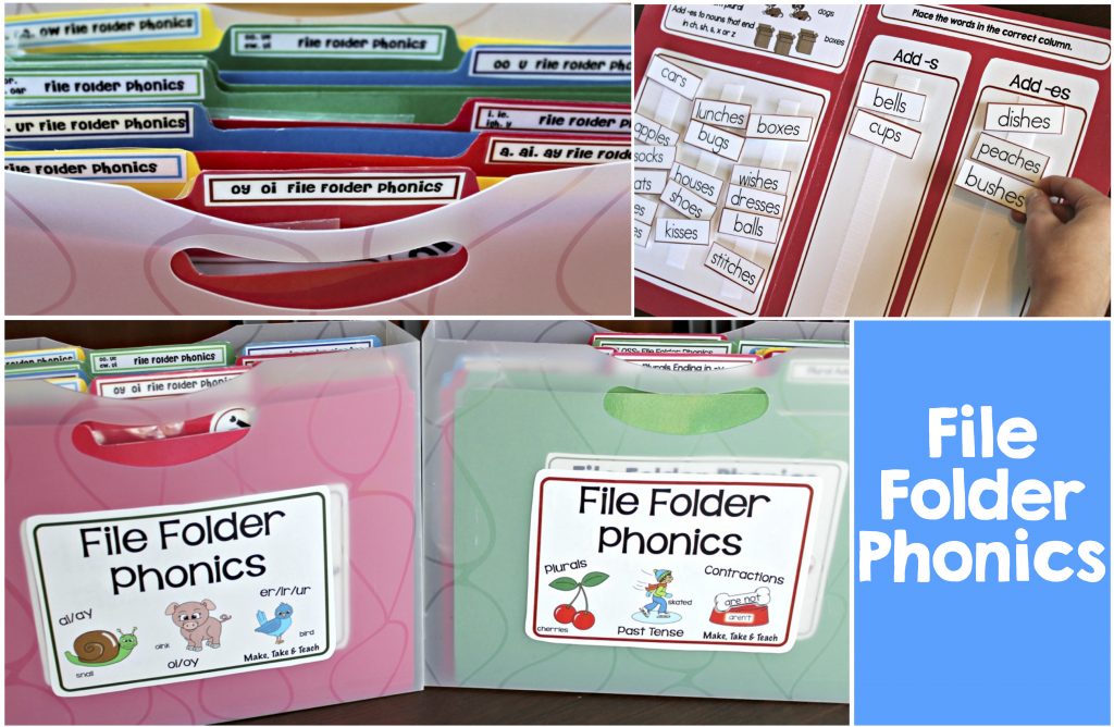 File Folder Games Teaching Phonics! - Make Take & Teach