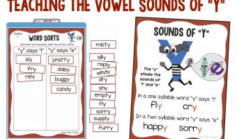 Vowel sound of Y activities