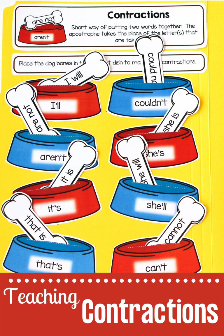 Doggone Fun Activities for Teaching Contractions! - Make Take & Teach