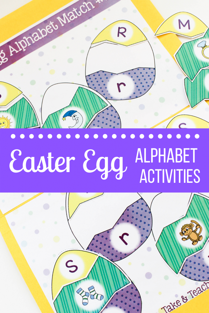 File Folder Rhyme and Alphabet Activities for Easter - Make Take & Teach