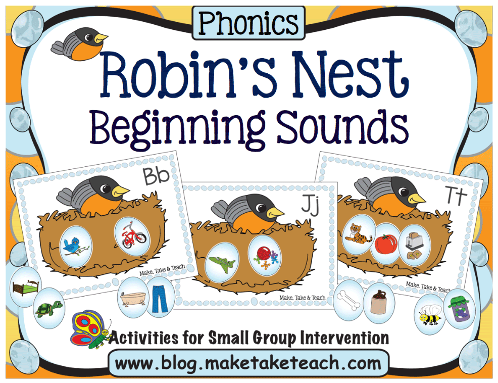 Activities for Early Phonics Skills beginning sounds 