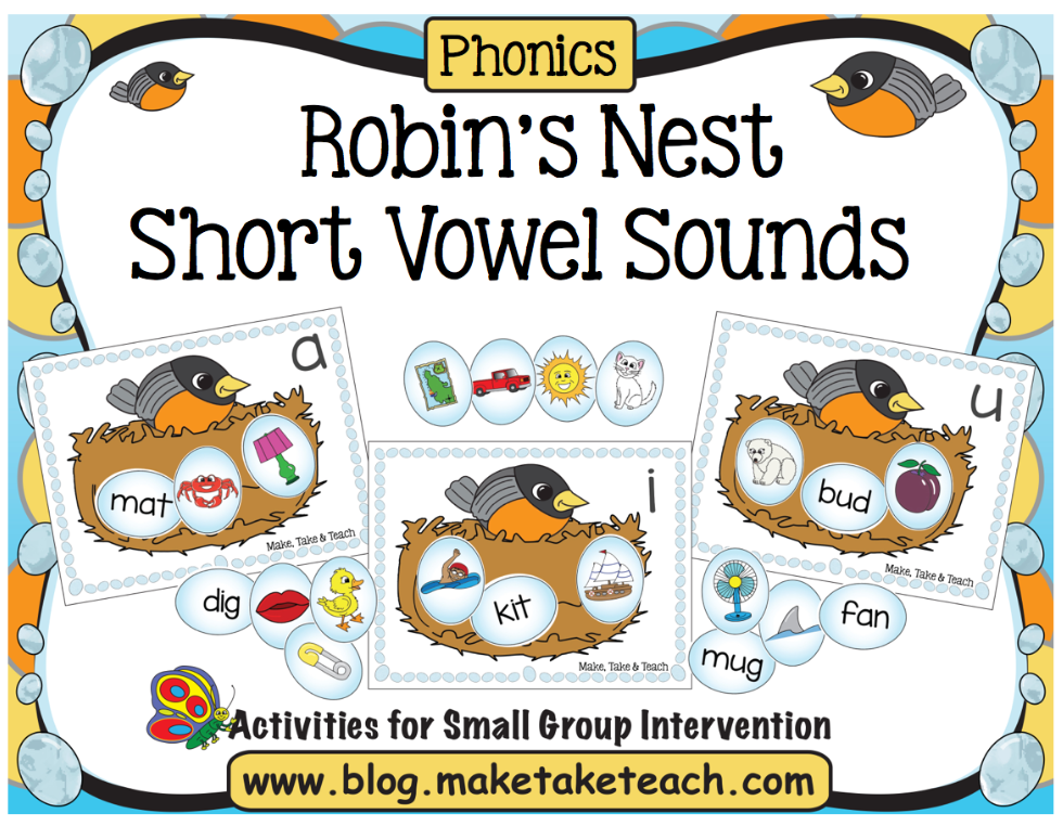 Activities for Early Phonics Skills short vowel sounds