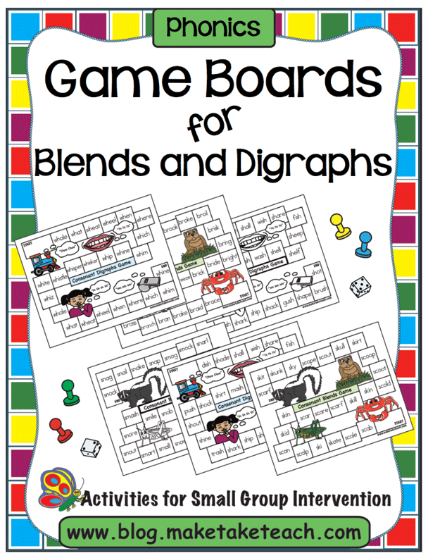 Consonant Blends and Digraphs Game