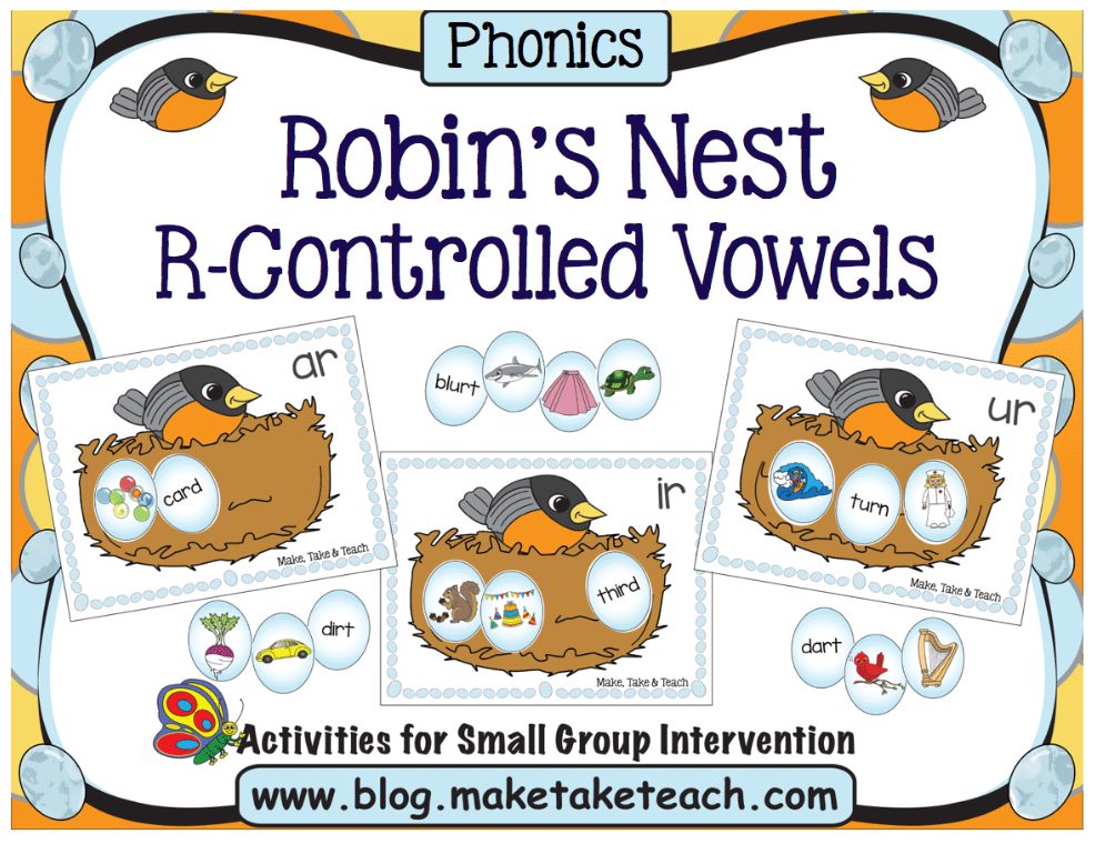 robin's nest phonics r-controlled vowels