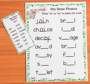 Teaching the oi oy Diphthongs - Phonics Bundle - Make Take & Teach