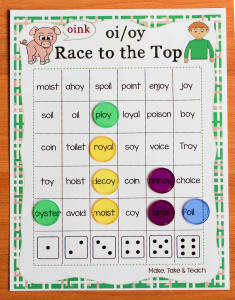 Teaching the oi oy Diphthongs - Phonics Bundle - Make Take & Teach