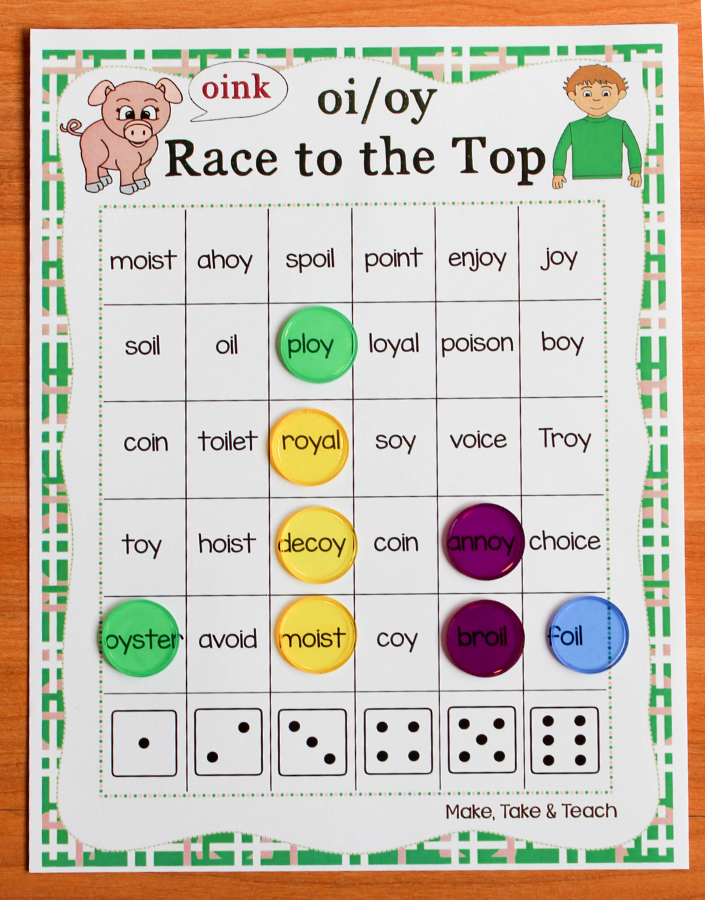 Teaching The Oi Oy Diphthongs Phonics Bundle Make Take Teach