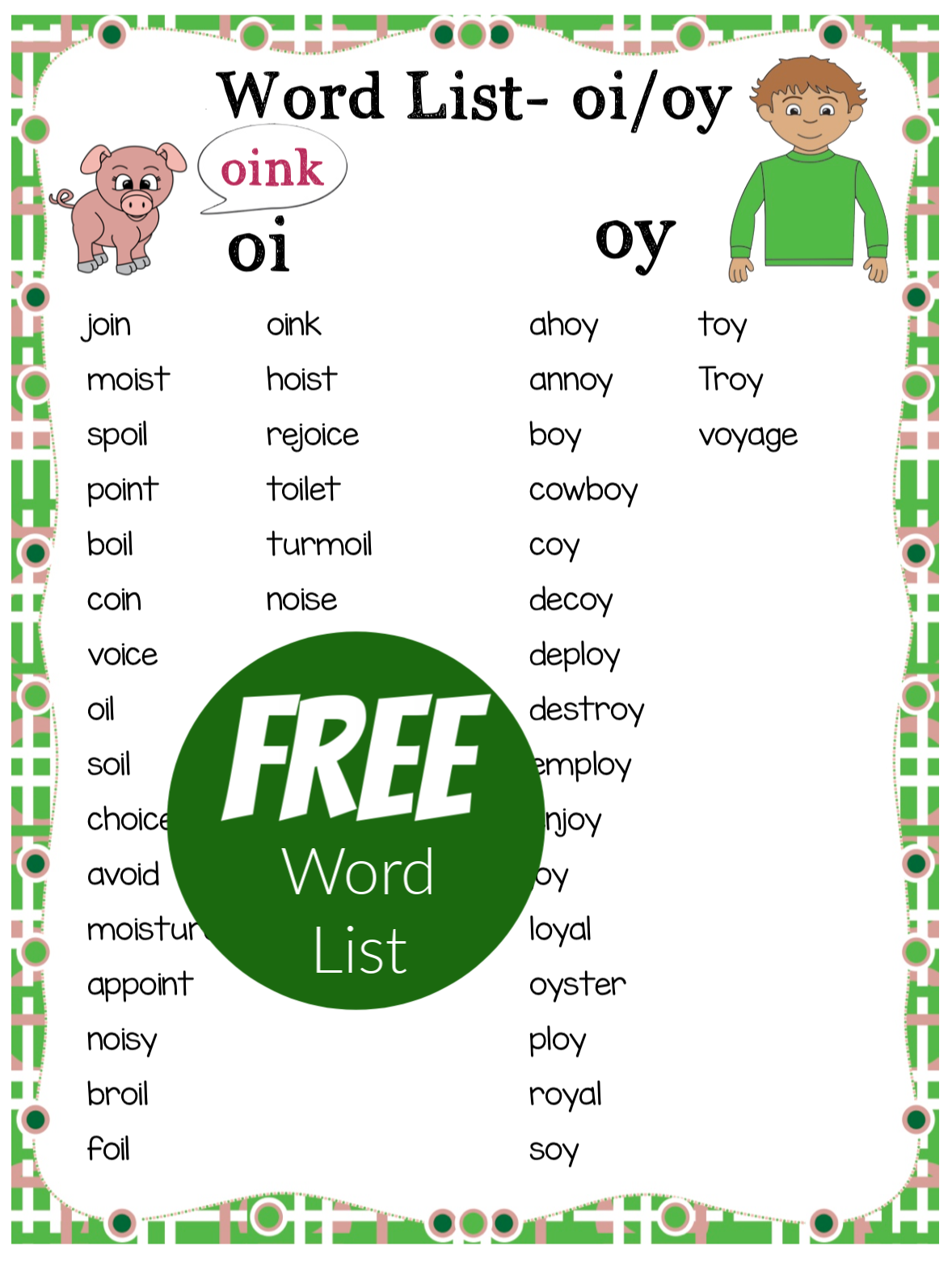 Teaching The Oi Oy Diphthongs Phonics Bundle Make Take Teach