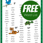 R Controlled Vowels Word List