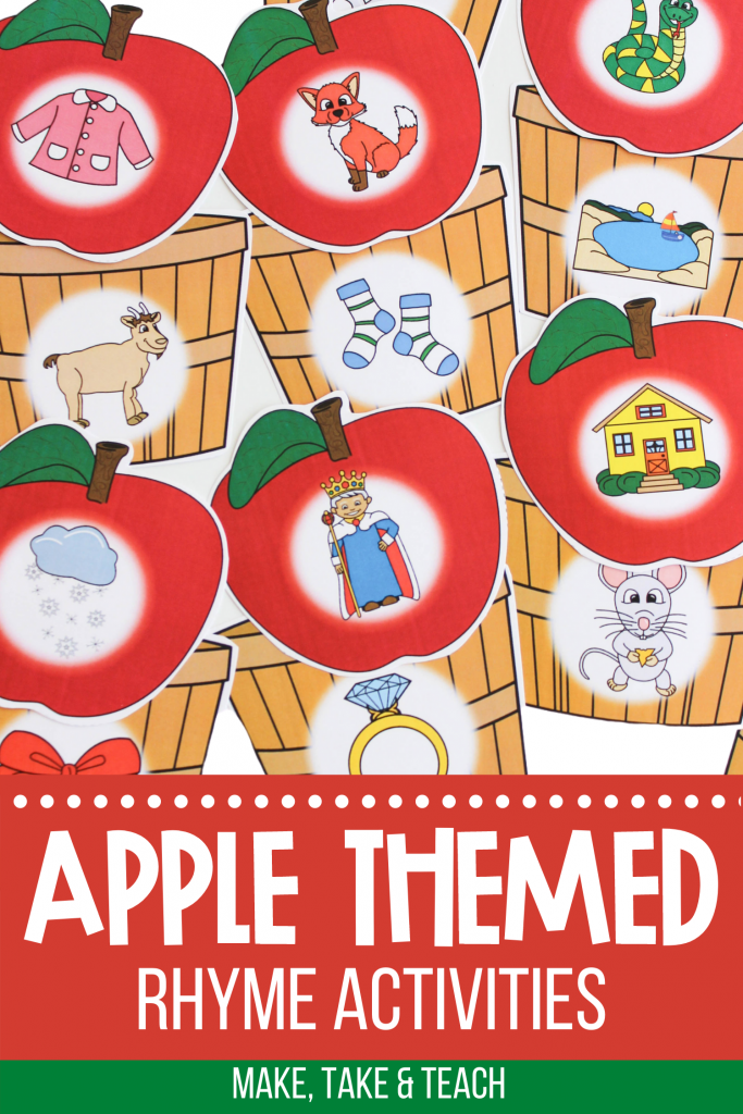 Apple Themed Rhyme Activities