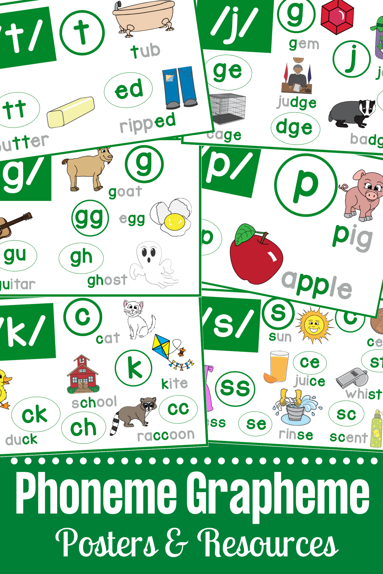 Phoneme Grapheme Posters and Resources! Make Take & Teach