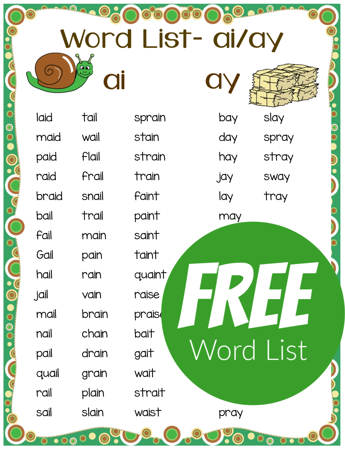 Teaching The Long A Spelling Pattern Ai Ay Phonics Bundle Make 