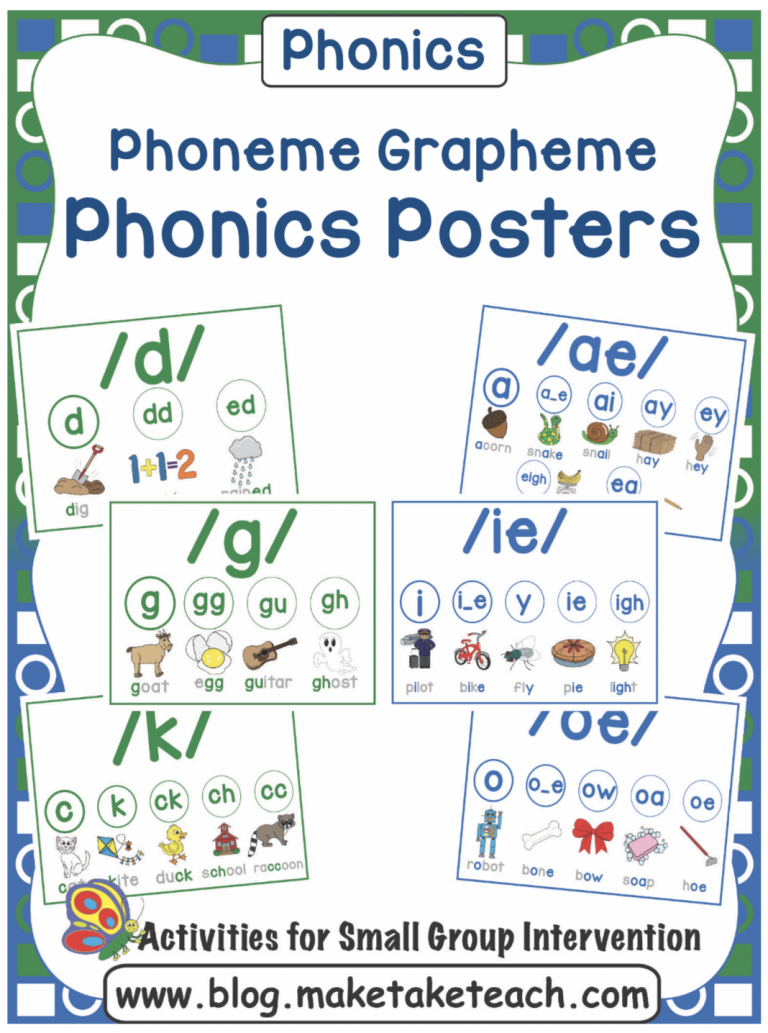 Phoneme Grapheme Posters and Resources! Make Take & Teach