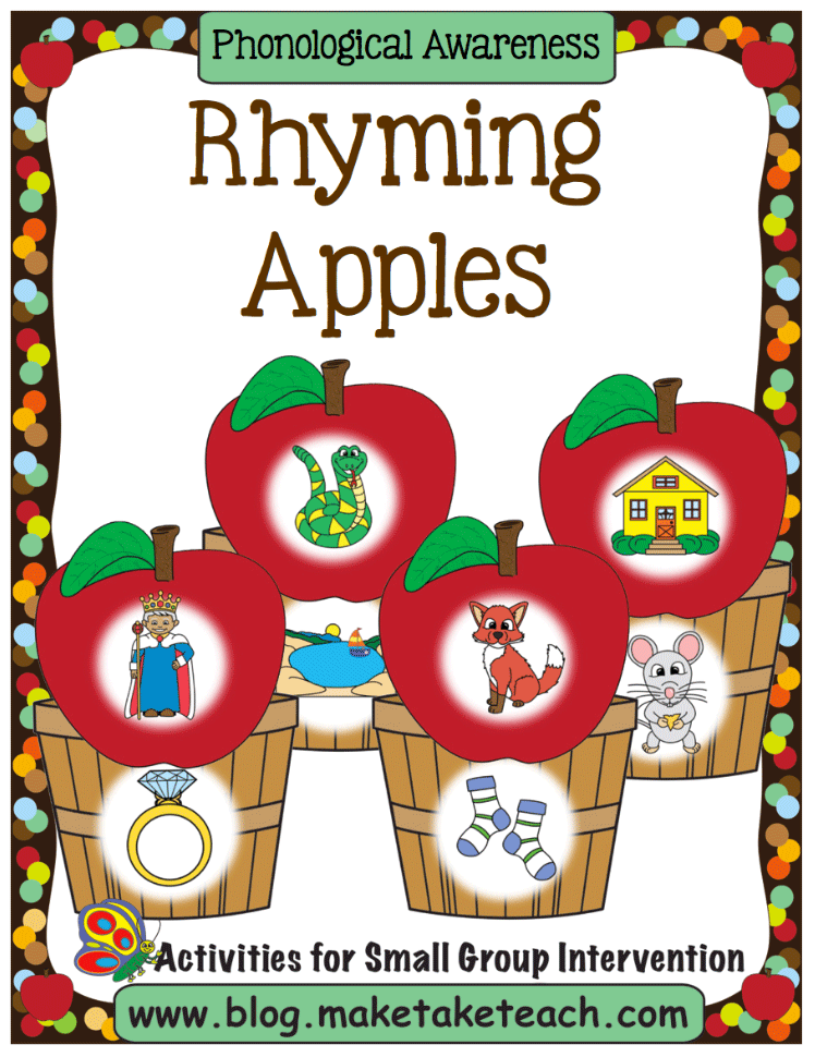 Apple Themed Rhyme Activities
