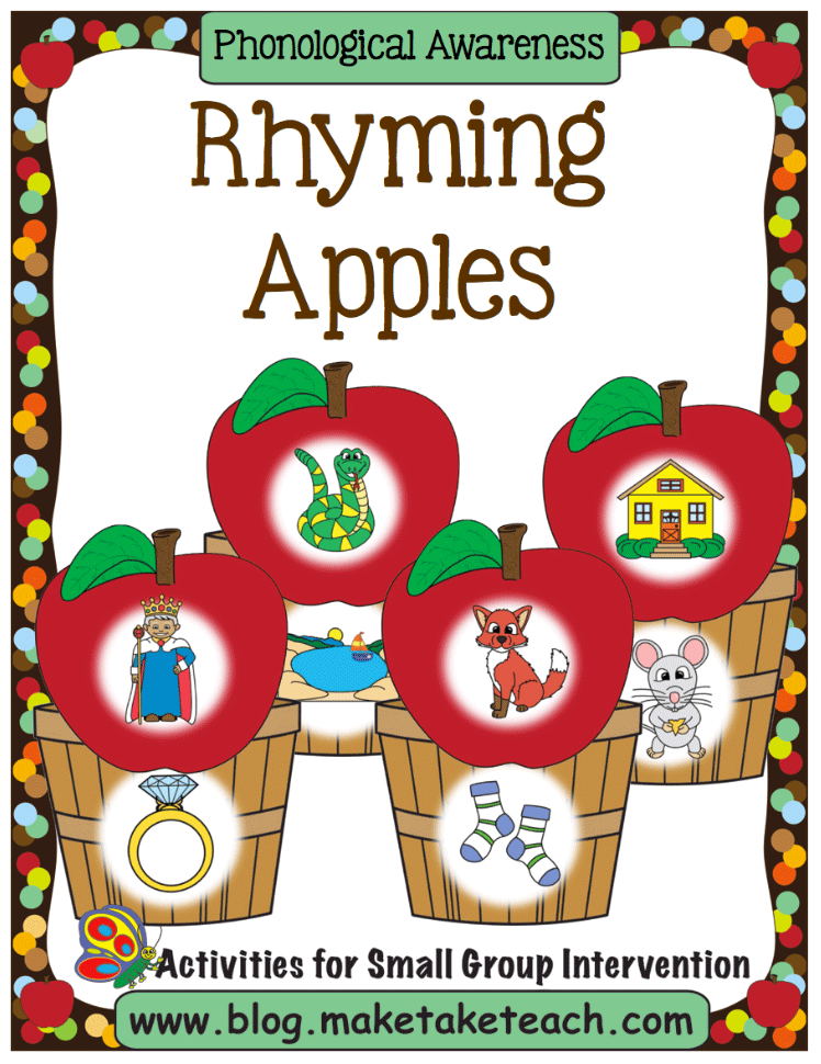 Apple Themed Rhyme Activities Make Take Teach