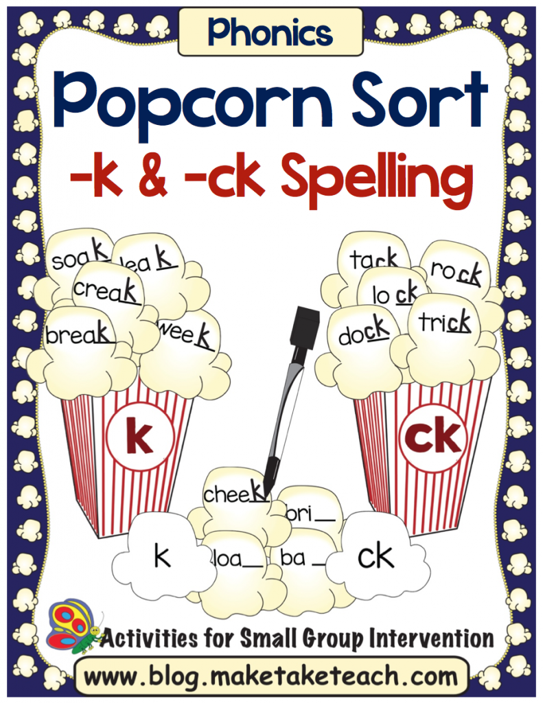 Teaching The Kck Spelling Rule Games And Activities Make Take And Teach
