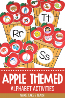 Apple Themed Alphabet Activities - Make Take & Teach