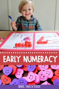 Valentine's Day Early Numeracy Activities - Make Take & Teach